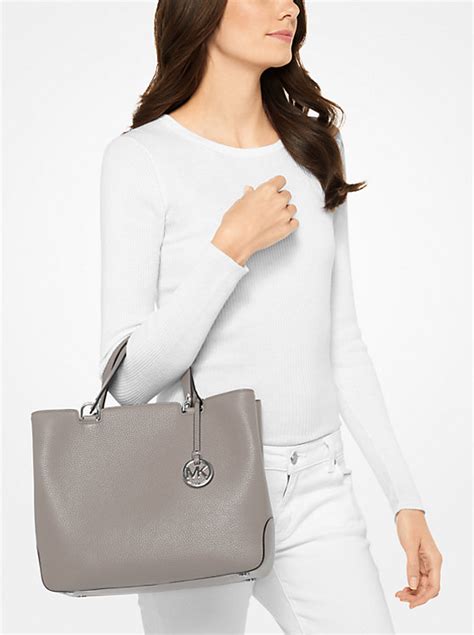 michael kors cement anabelle leather tote|Anabelle Leather Tote .